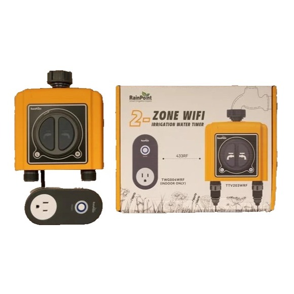 RAINPOINT Sprinkler Timer WiFi Hose Timer‎ Smart Water Timer for Gardens